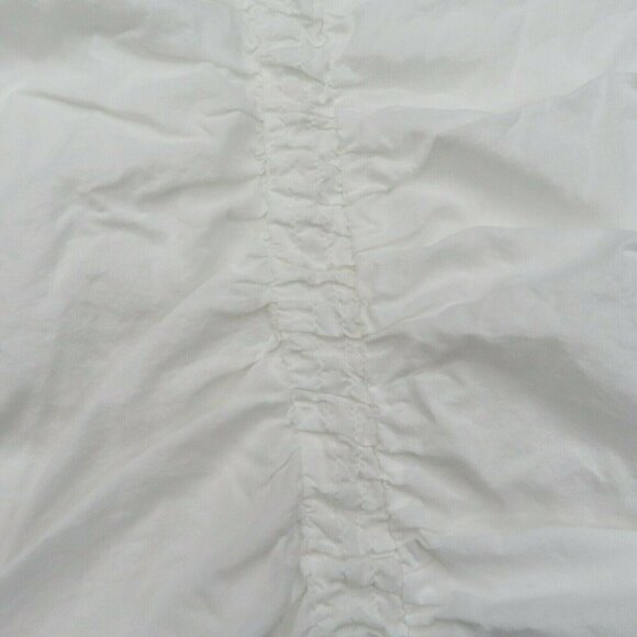 Simply Shabby Chic TWIN Solid White Ruched Smocked Duvet Cover Rachel Ashwell - Picture 2 of 6